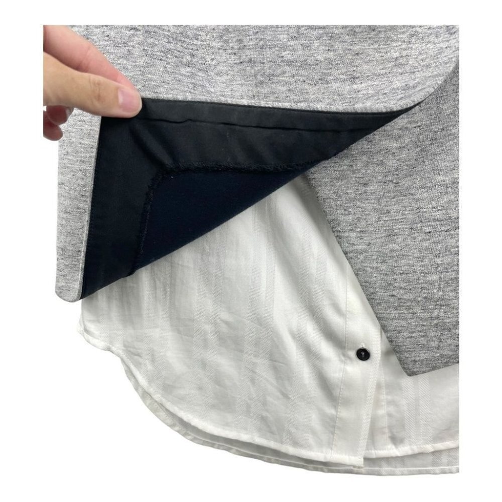 NEW Intermix Emilia Grey Shirt Detail Mini Skirt Size S - Picture 5 of 7